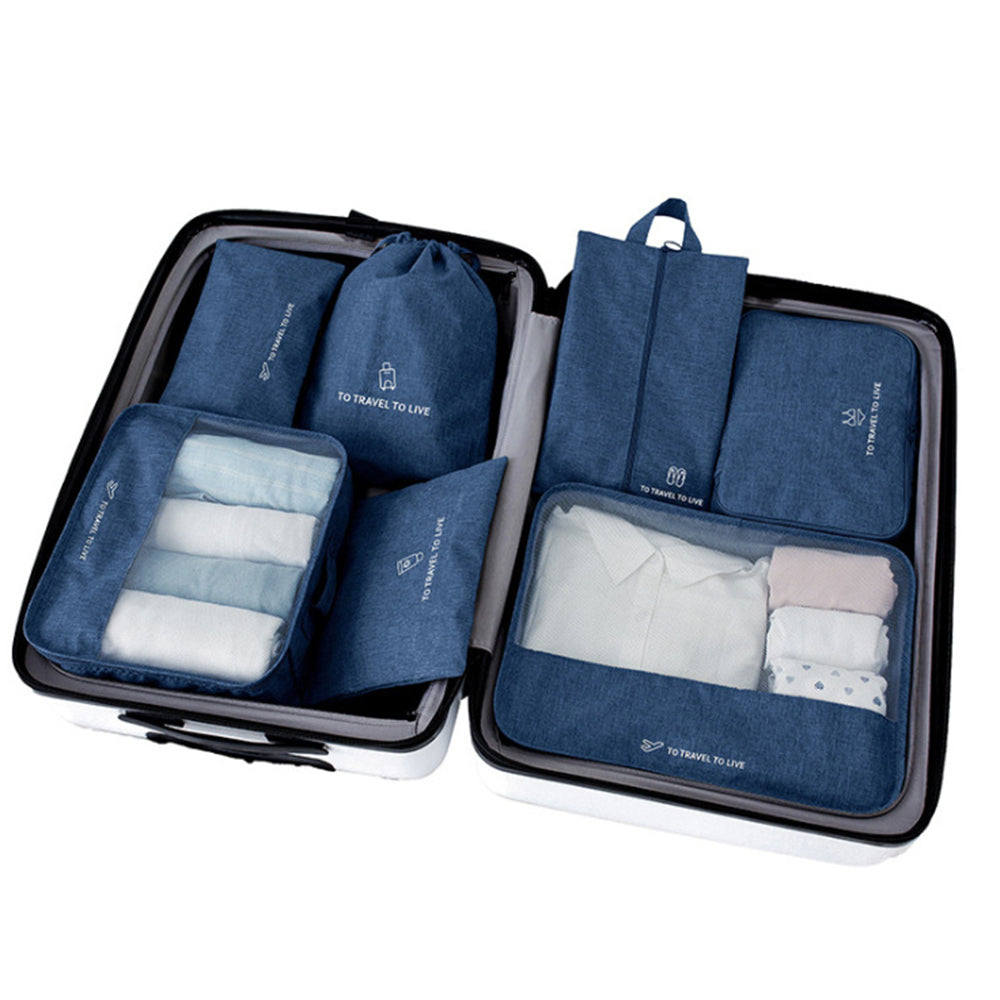 HK8060 7Pcs Set Portable Travel Storage Bags Waterproof Clothes Underwear Shoes Carrying Bags HK8060 7Pcs Set Portable Travel Storage Bags Waterproof Clothes Underwear Shoes Carrying Bags